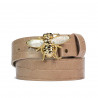 Ceinture femme 01ld croco beige