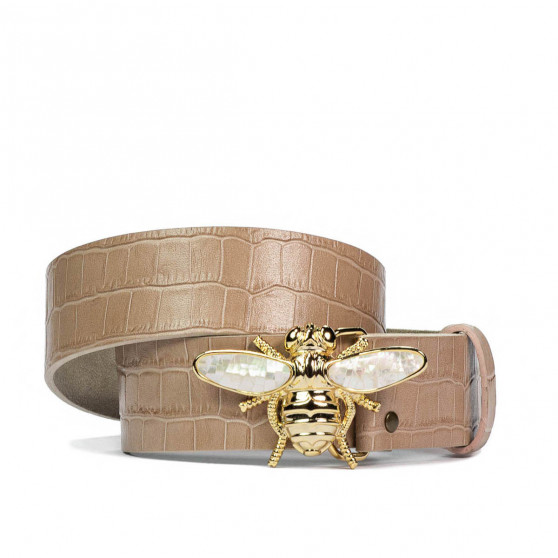 Ceinture femme 01ld croco beige Ceinture femme 01ld croco beige