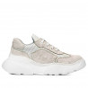 Baskets femme 6053 beige camouflage combiné