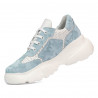 Baskets femme 6053 bleu camouflage combiné