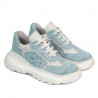 Baskets femme 6053 bleu camouflage combiné