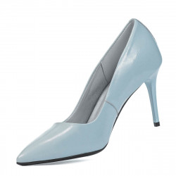 Chaussures élégantes femme 1293 vernis bleu