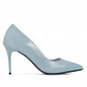 Chaussures élégantes femme 1293 vernis bleu