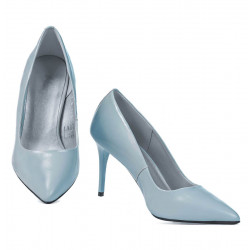 Chaussures élégantes femme 1293 vernis bleu