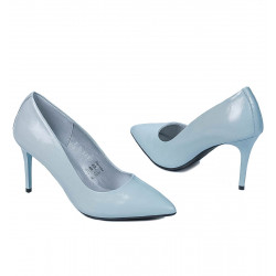 Chaussures élégantes femme 1293 vernis bleu