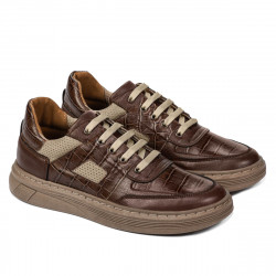 Baskets 942 marron combiné