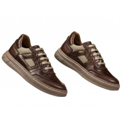 Baskets 942 marron combiné
