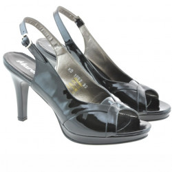 Sandales femme 1052 vernis noir