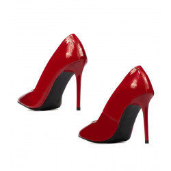 Chaussures élégantes femme 1289 vernis rouge