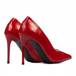 Chaussures élégantes femme 1289 vernis rouge