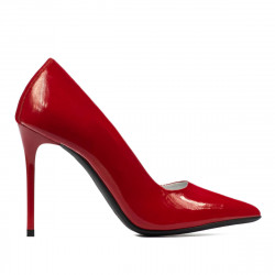 Chaussures élégantes femme 1289 vernis rouge