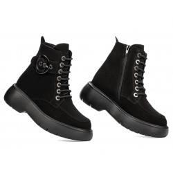 Bottes femme 3372 noir velours