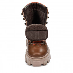 Bottes femme 3373 marron combiné