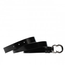 Ceinture femme 37m vernis noir