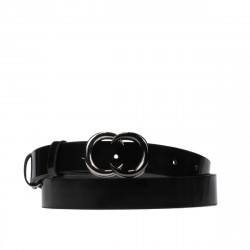 Ceinture femme 37m vernis noir