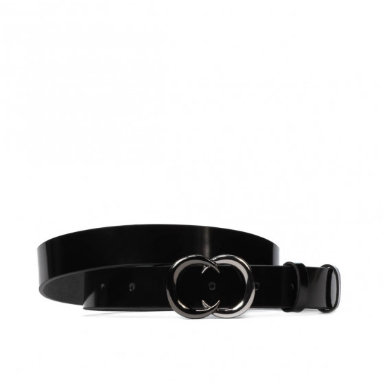 Ceinture femme 37m vernis noir Ceinture femme 37m vernis noir