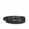 Ceinture femme 35m indigo pressé