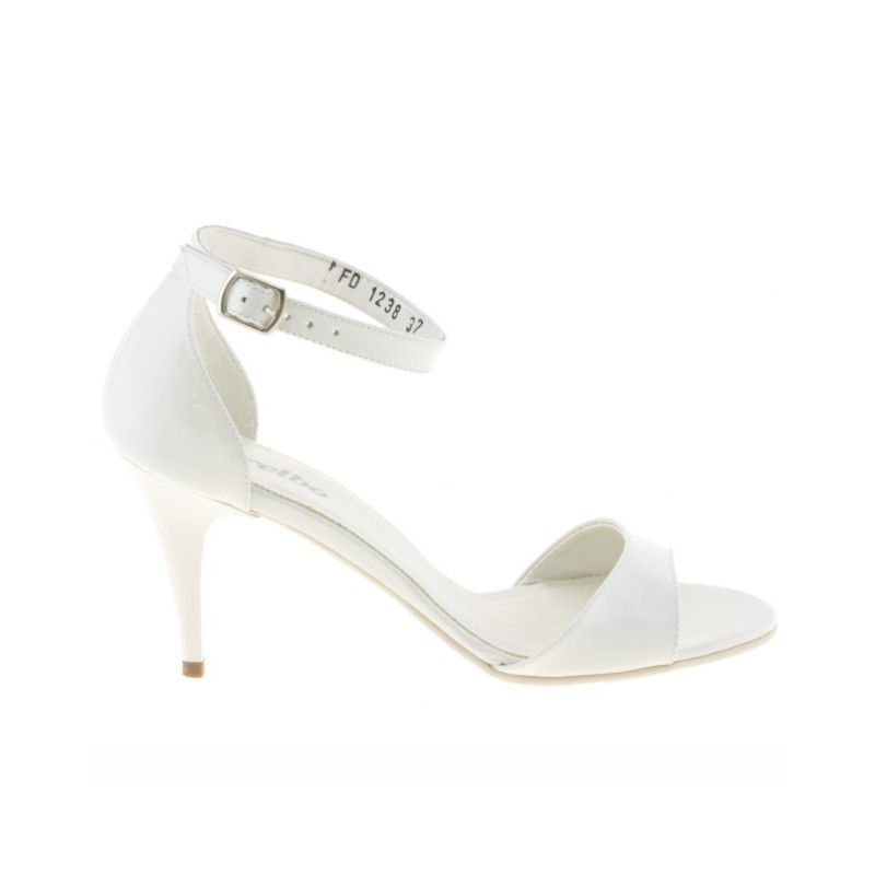 Sandales femme 1238-1 vernis beige clair