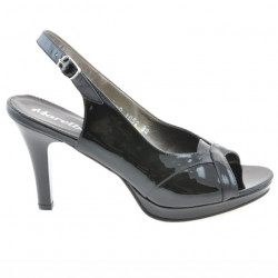 Sandales femme 1052 vernis noir