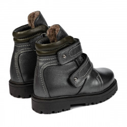 Bottines petits enfants 109c gris nacré combiné