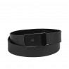 Ceinture homme 62b bicolore noir+noir mat