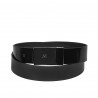 Ceinture homme 62b bicolore noir+noir mat