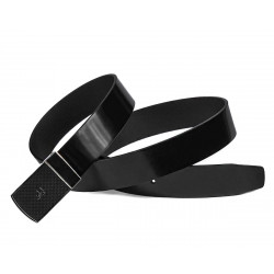 Ceinture homme 62b bicolore noir+noir mat