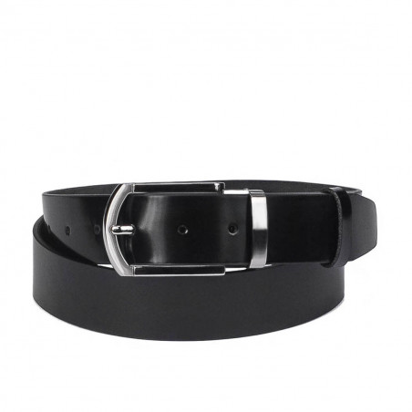 Ceinture hommes 51b noir brillant