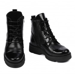 Bottes enfants 3029 vernis noir combiné