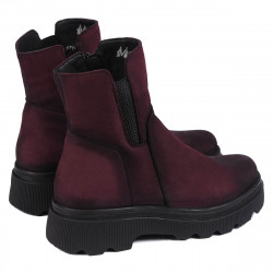 Bottines femme 3381 bufo bordeaux