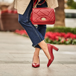 Chaussures élégantes femme 1278 rouge lifestyle