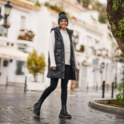 Bottes femme 3372 noir velours lifestyle