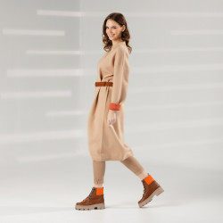 Bottes femme 3373 marron combiné lifestyle