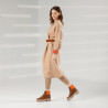 Bottes femme 3373 marron combiné lifestyle