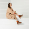 Bottes femme 3373 marron combiné lifestyle