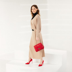 Chaussures élégantes femme 1289 vernis rouge lifestyle