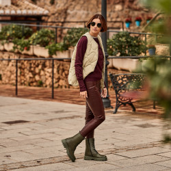 Bottes femme 3375 kaki lifestyle