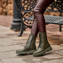 Bottes femme 3375 kaki lifestyle