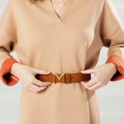 Ceinture femme 08m bufo marron