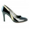 Chaussures élégantes femme 1218 vernis noir+beige
