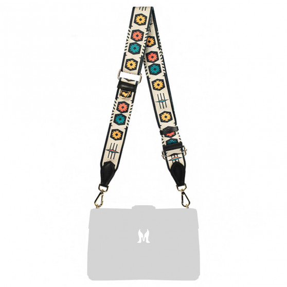 Sangle d'épaule (bretelle) 101g multicolore+noir