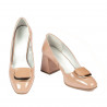 Chaussures élégantes femme 1291 vernis nude