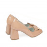 Chaussures élégantes femme 1291 vernis nude