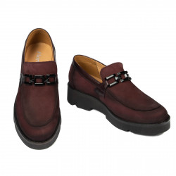 Chaussures décontractées femme 6056 bufo bordeaux