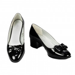 Chaussures élégantes femme 1270 vernis noir