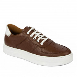Chaussures casual/sport homme 945 marron combiné