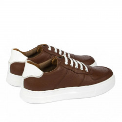 Chaussures casual/sport homme 945 marron combiné