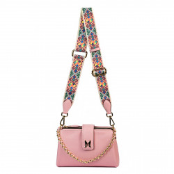 Sac à main femme à l'épaule 003g rose baby pink