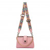 Sac à main femme à l'épaule 003g rose baby pink