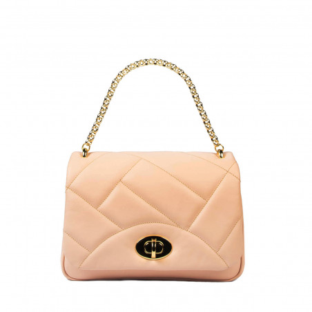 Sac à main femme bandoulière 005g rose saumon